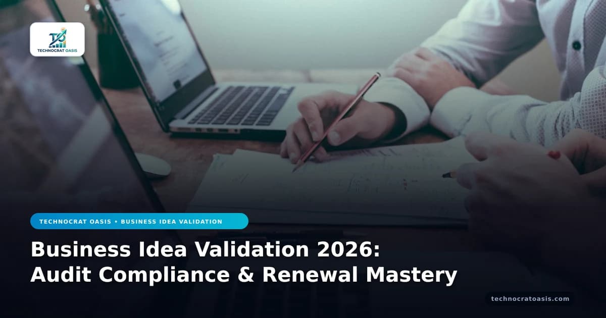 Business Idea Validation 2026: Audit Compliance & Renewal Mastery