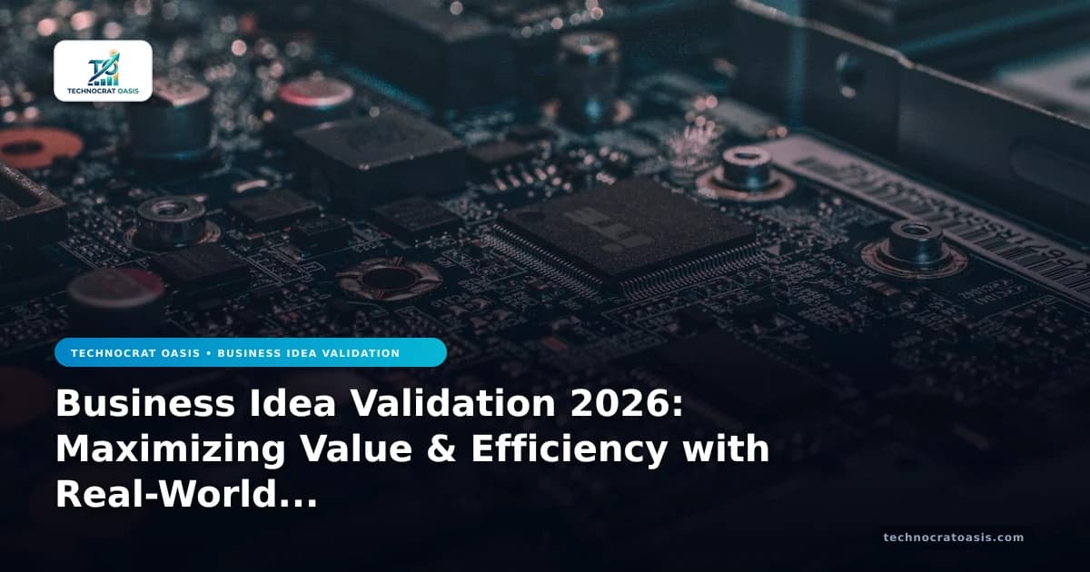 Business Idea Validation 2026: Maximizing Value & Efficiency with Real-World Case Studies