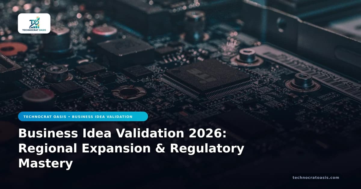 Business Idea Validation 2026: Regional Expansion & Regulatory Mastery