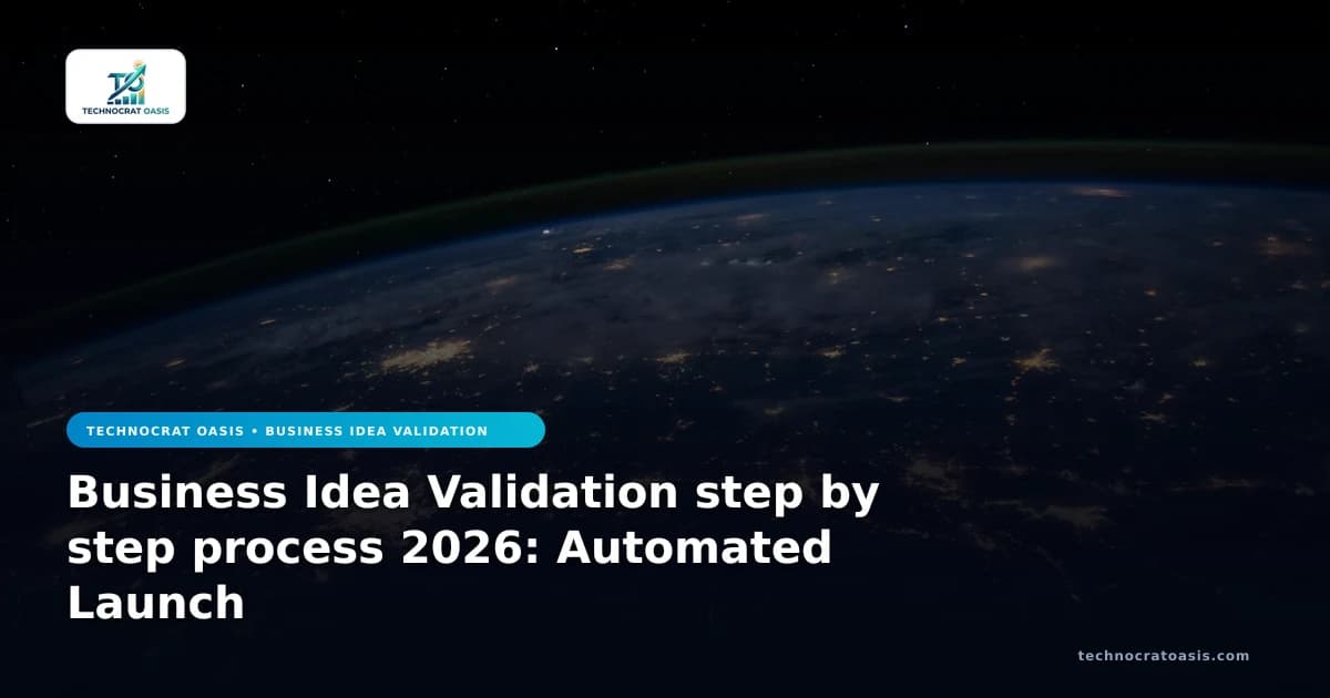Business Idea Validation step by step process 2026: Automated Launch