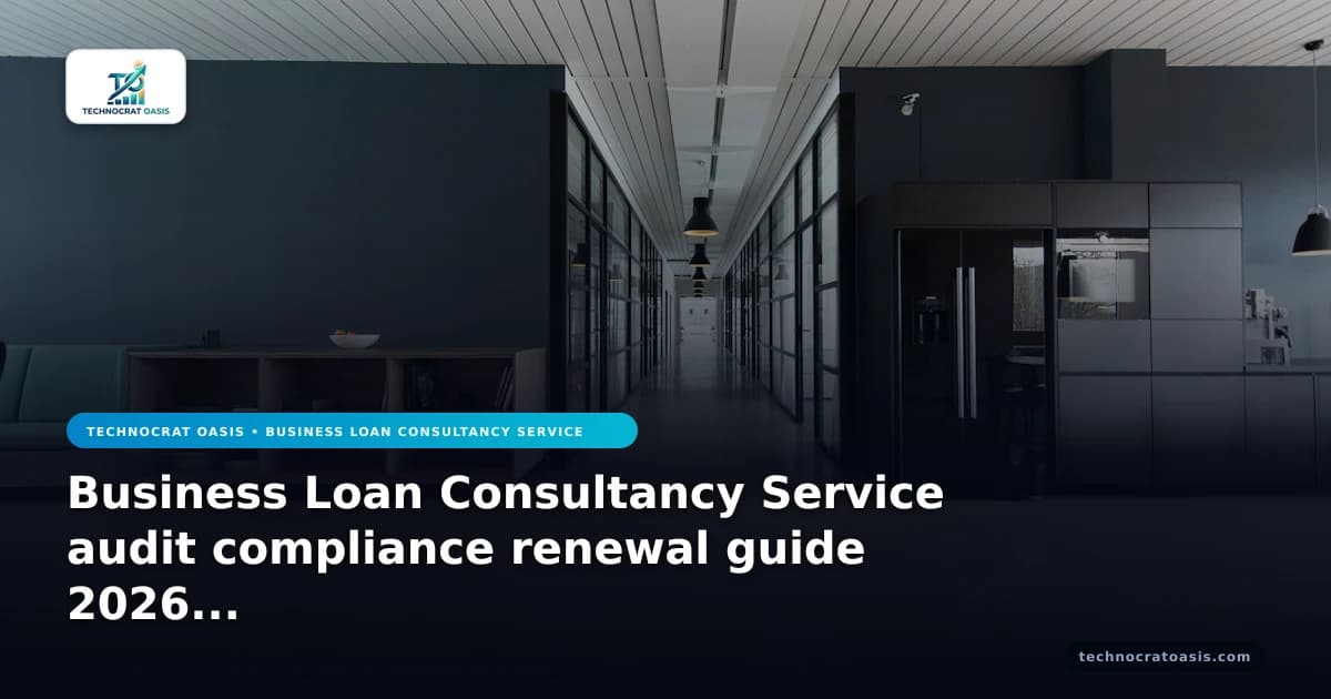 Business Loan Consultancy Service audit compliance renewal guide 2026 insights