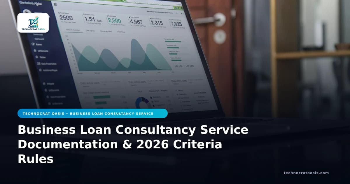 Business Loan Consultancy Service Documentation & 2026 Criteria Rules