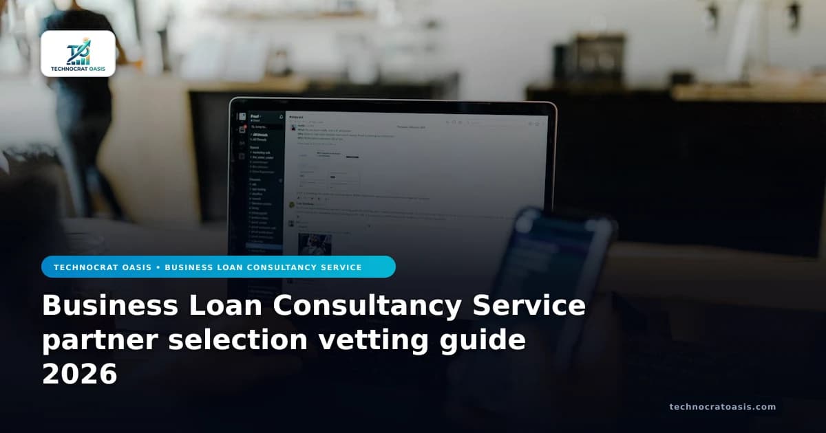 Business Loan Consultancy Service partner selection vetting guide 2026
