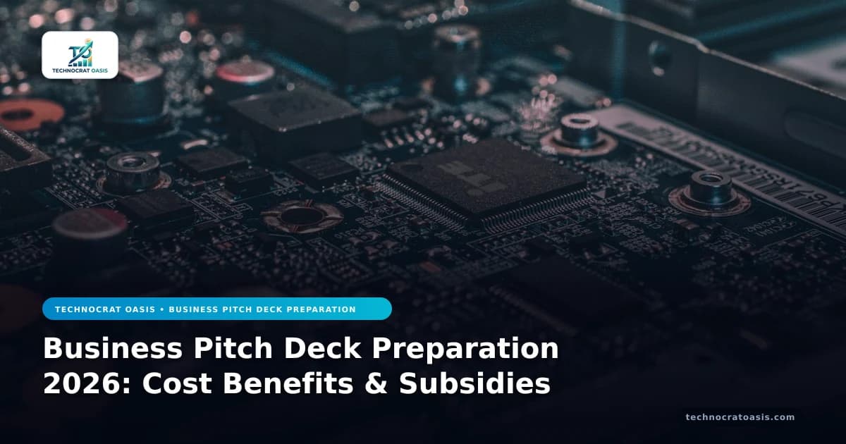 Business Pitch Deck Preparation 2026: Cost Benefits & Subsidies