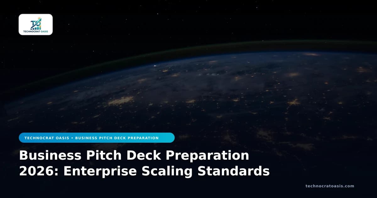 Business Pitch Deck Preparation 2026: Enterprise Scaling Standards