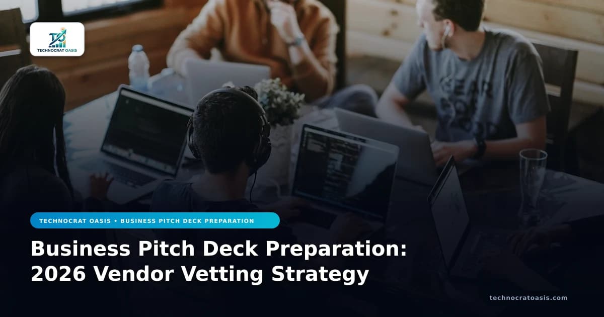 Business Pitch Deck Preparation: 2026 Vendor Vetting Strategy