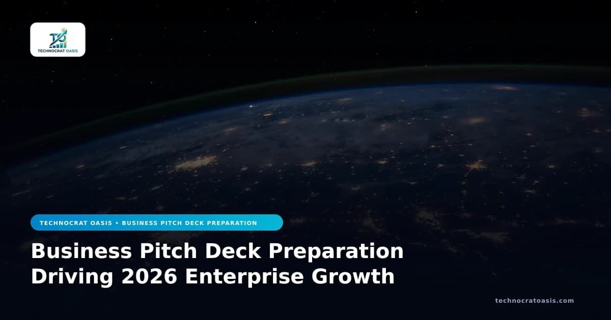 Business Pitch Deck Preparation Driving 2026 Enterprise Growth