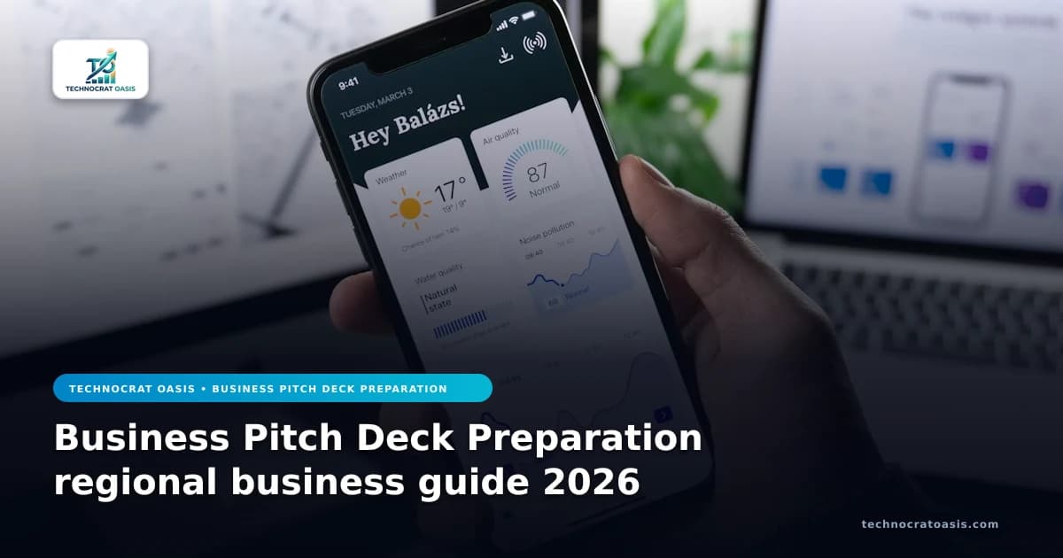 Business Pitch Deck Preparation regional business guide 2026
