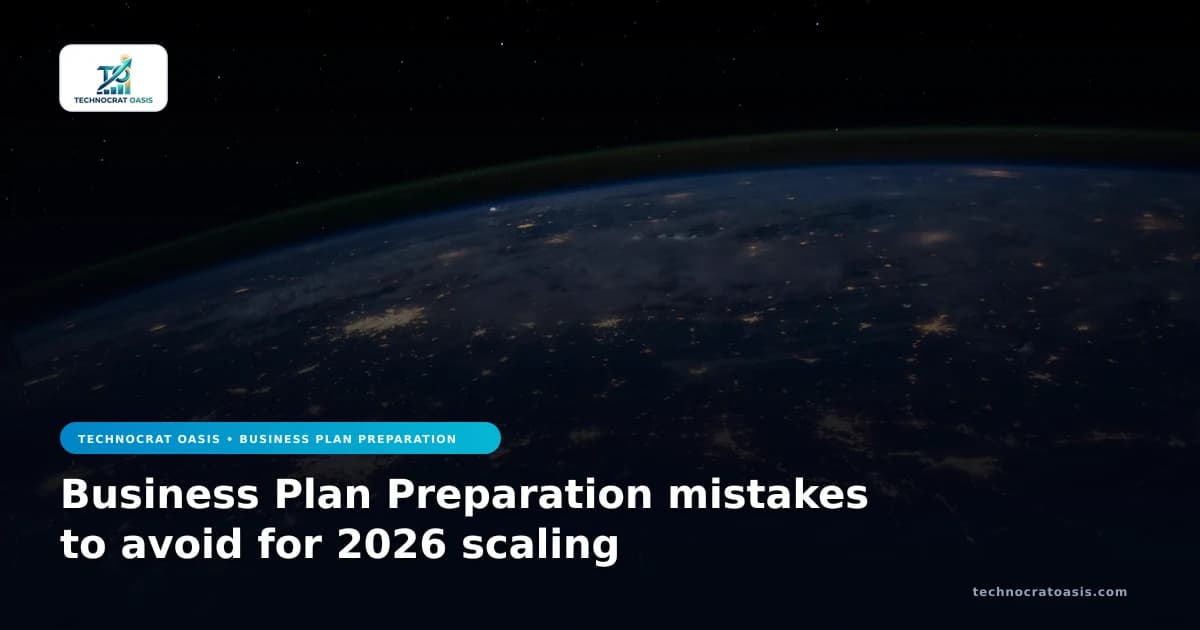Business Plan Preparation mistakes to avoid for 2026 scaling