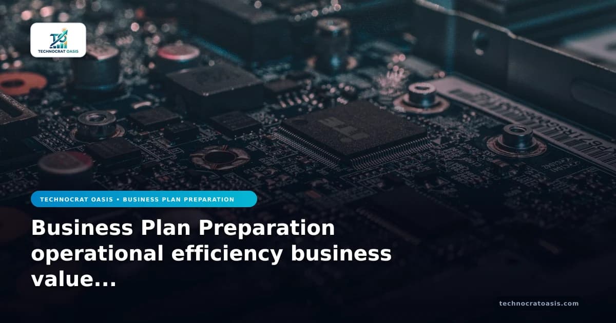 Business Plan Preparation operational efficiency business value 2026 cases