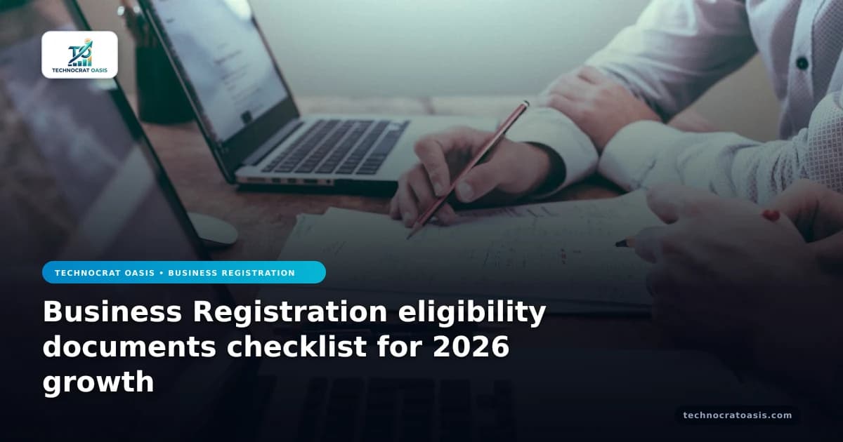 Business Registration eligibility documents checklist for 2026 growth