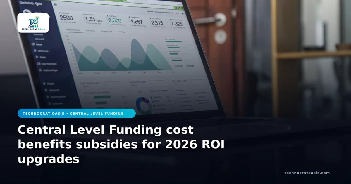 Central Level Funding cost benefits subsidies for 2026 ROI upgrades