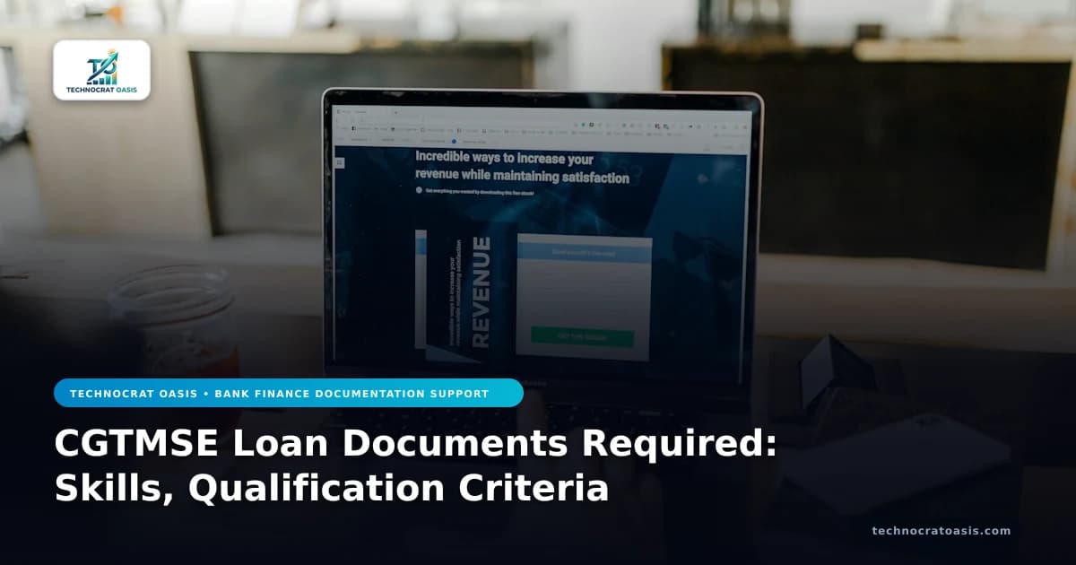 CGTMSE Loan Documents Required: Skills, Qualification Criteria