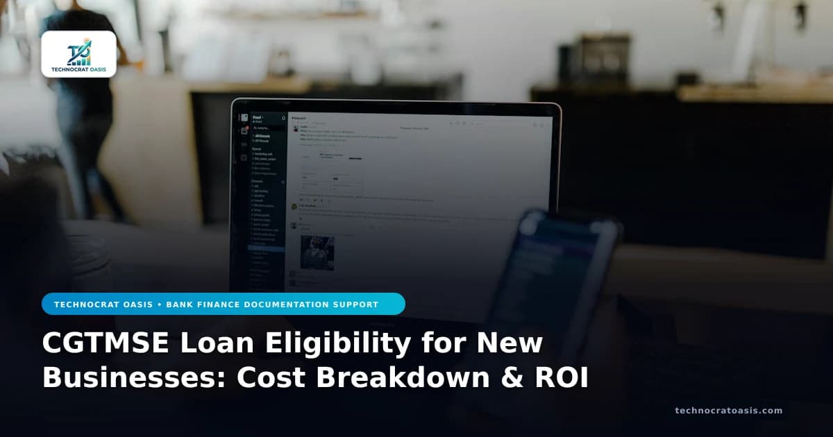 CGTMSE Loan Eligibility for New Businesses: Cost Breakdown & ROI