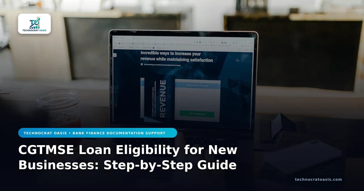 CGTMSE Loan Eligibility for New Businesses: Step-by-Step Guide