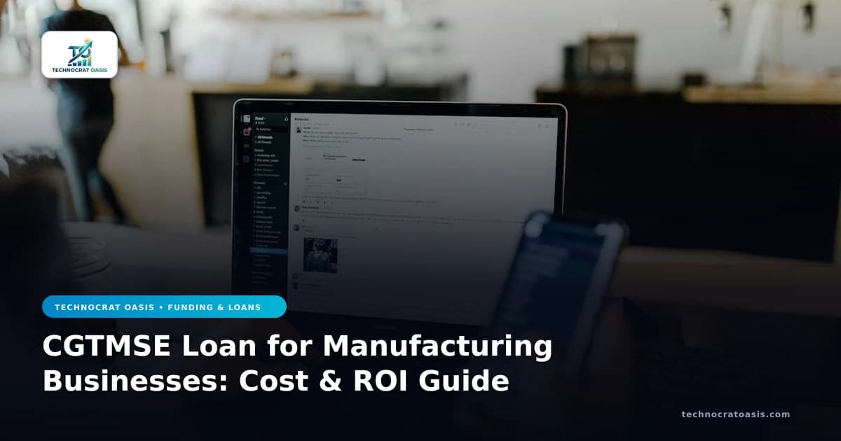CGTMSE Loan for Manufacturing Businesses: Cost & ROI Guide
