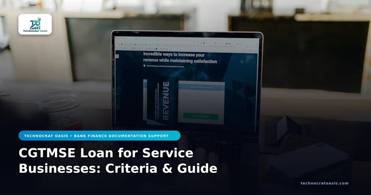 CGTMSE Loan for Service Businesses: Criteria & Guide