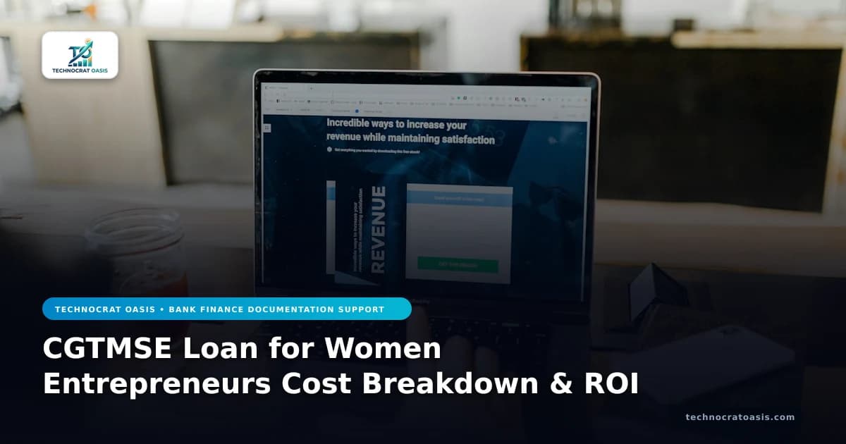 CGTMSE Loan for Women Entrepreneurs Cost Breakdown & ROI