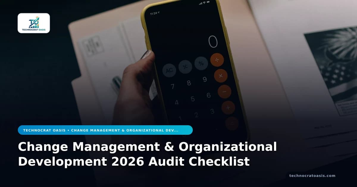 Change Management & Organizational Development 2026 Audit Checklist