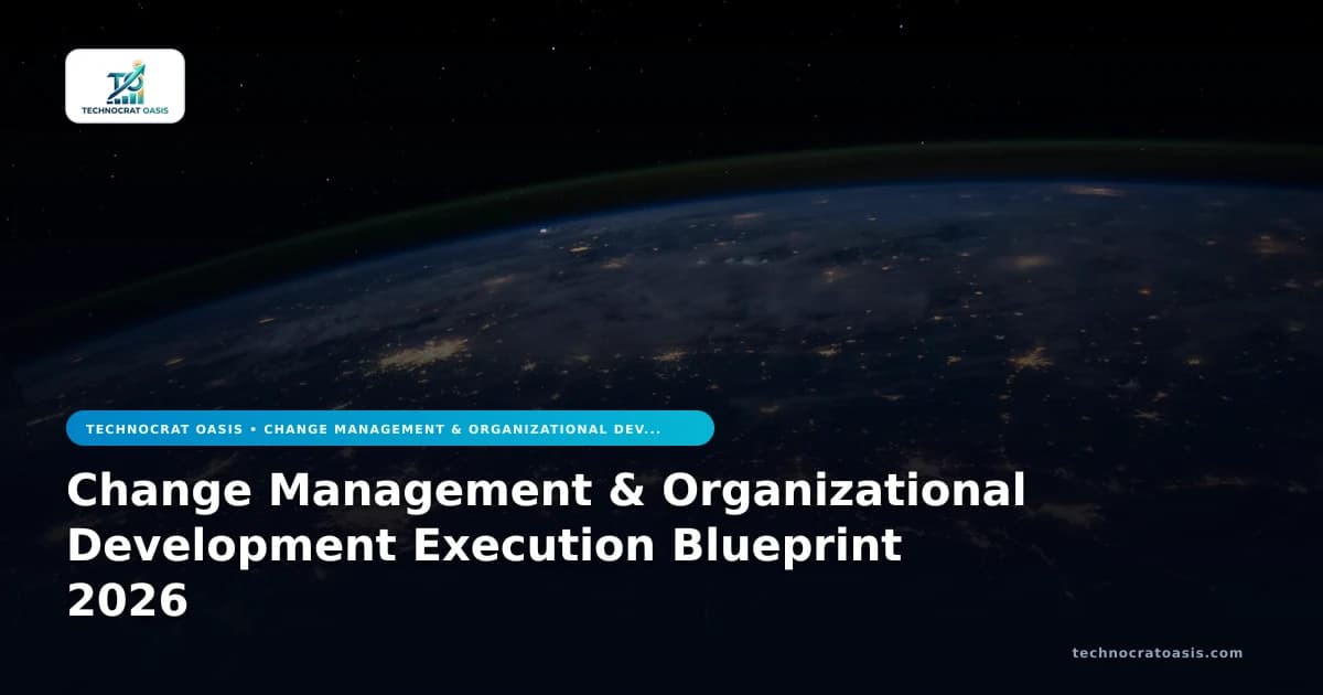 Change Management & Organizational Development Execution Blueprint 2026