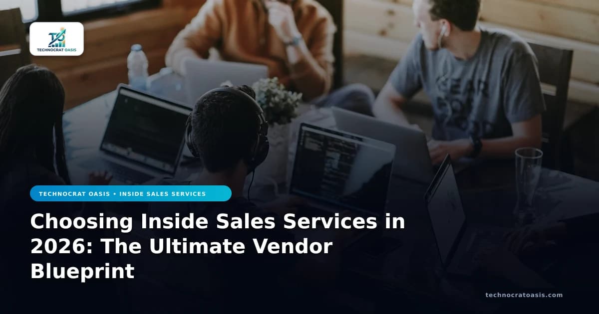 Choosing Inside Sales Services in 2026: The Ultimate Vendor Blueprint