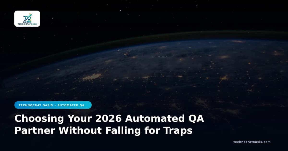 Choosing Your 2026 Automated QA Partner Without Falling for Traps