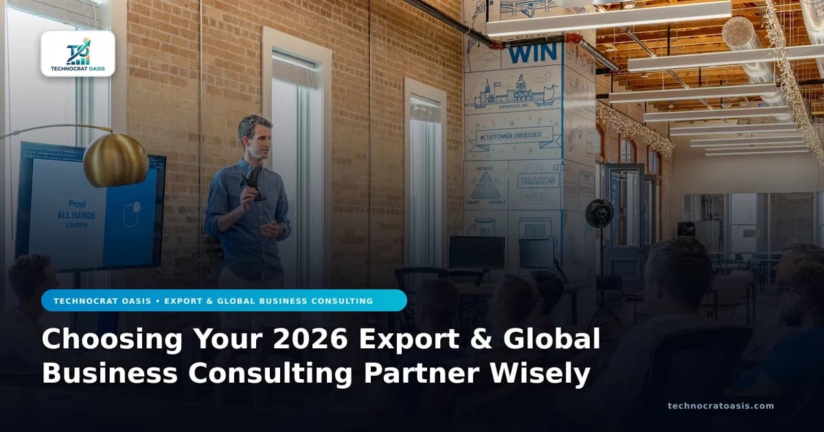 Choosing Your 2026 Export & Global Business Consulting Partner Wisely