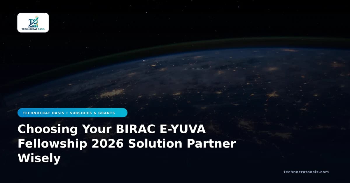 Choosing Your BIRAC E-YUVA Fellowship 2026 Solution Partner Wisely