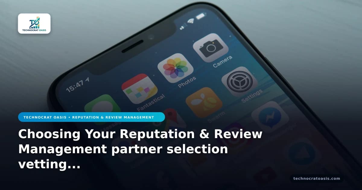 Choosing Your Reputation & Review Management partner selection vetting guide 2026