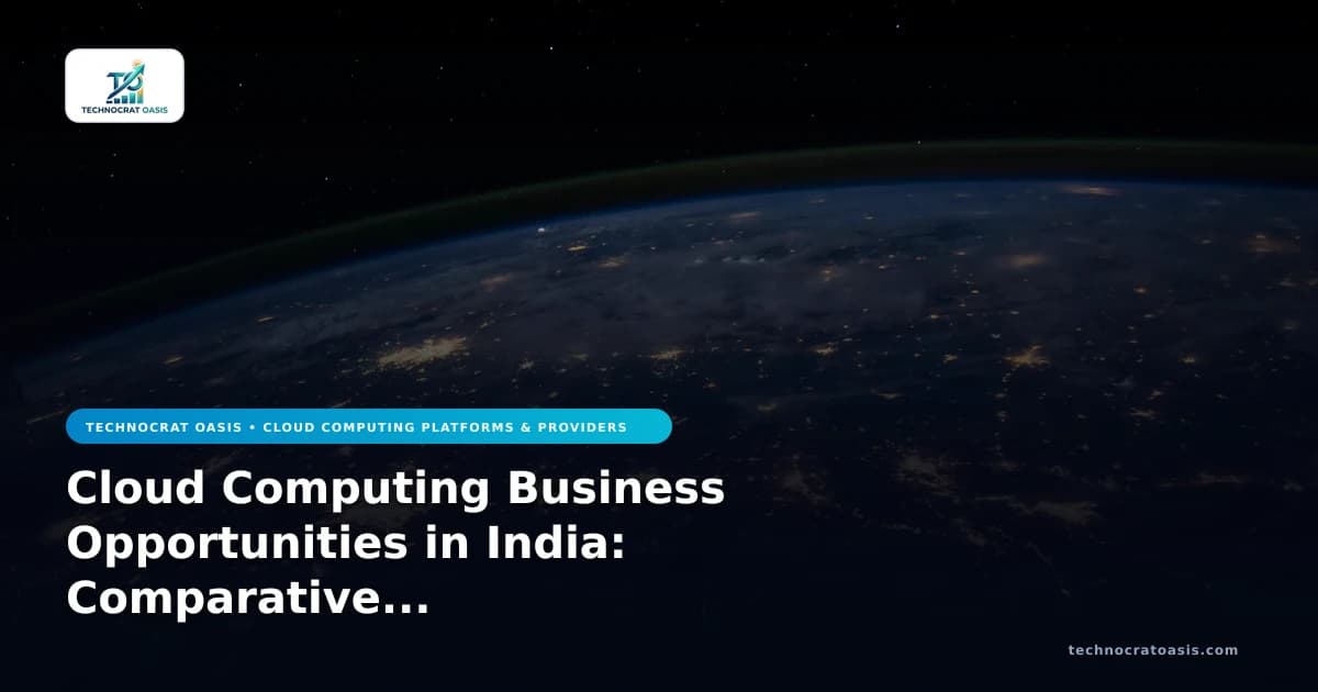 Cloud Computing Business Opportunities in India: Comparative Analysis