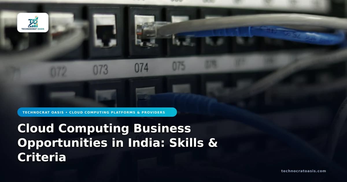Cloud Computing Business Opportunities in India: Skills & Criteria