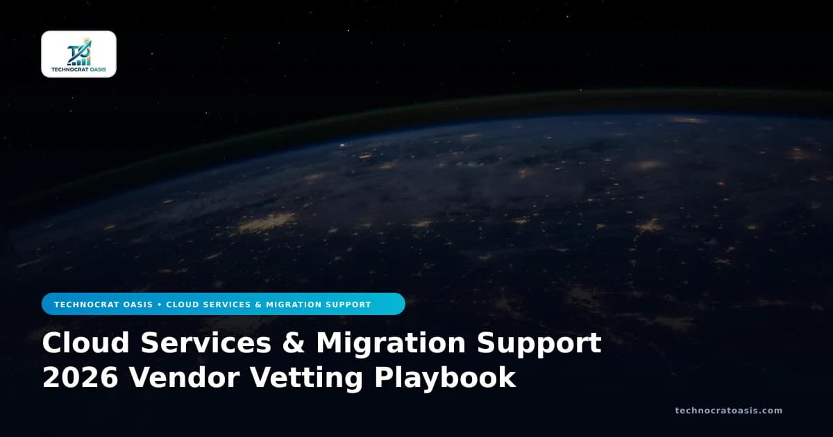 Cloud Services & Migration Support 2026 Vendor Vetting Playbook