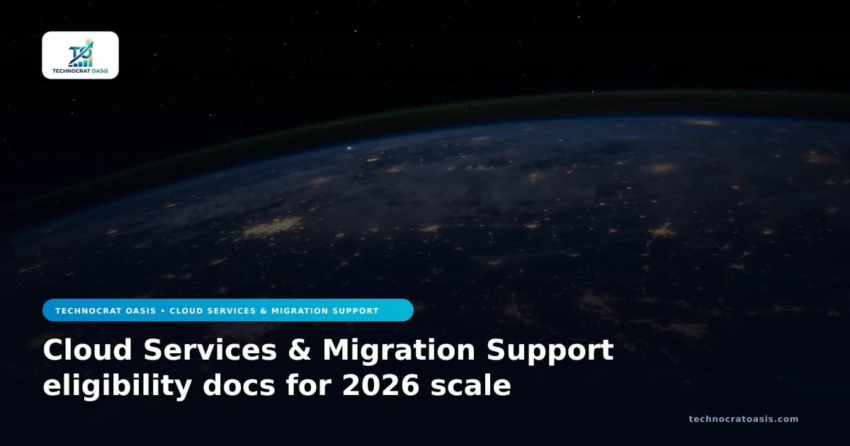 Cloud Services & Migration Support eligibility docs for 2026 scale