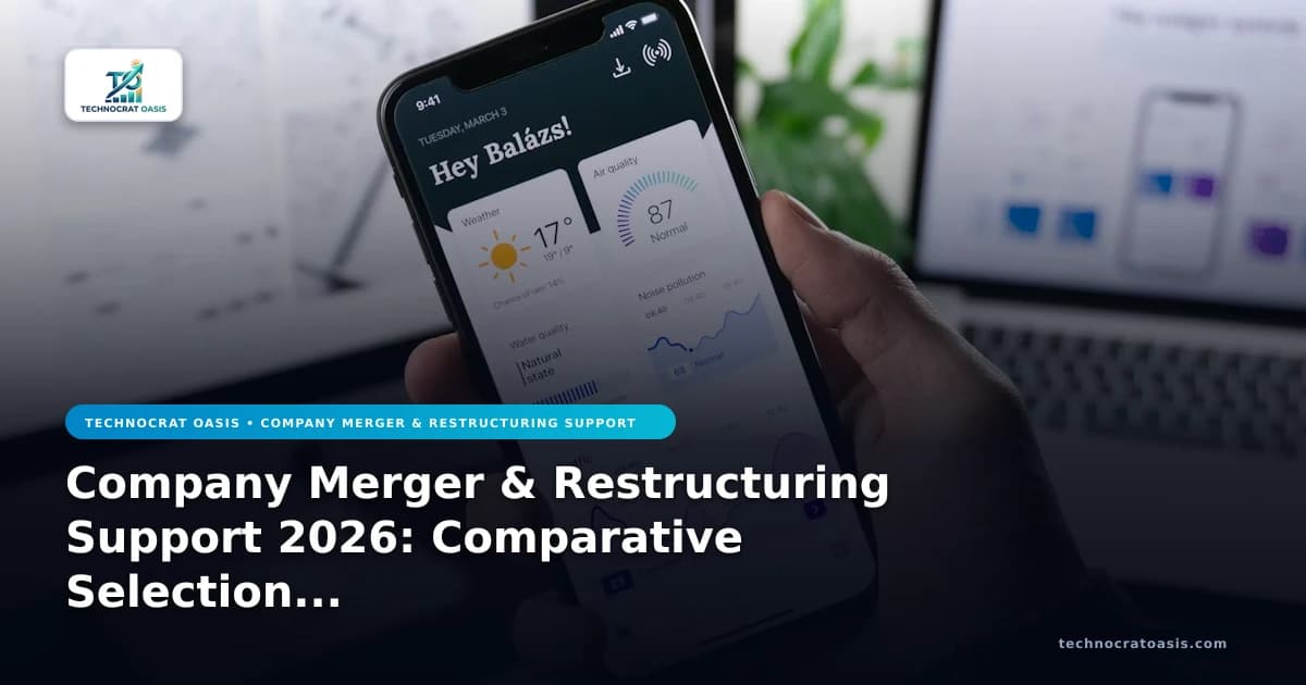 Company Merger & Restructuring Support 2026: Comparative Selection Guide for Optimal Decision-Making