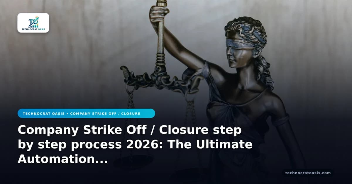 Company Strike Off / Closure step by step process 2026: The Ultimate Automation Roadmap