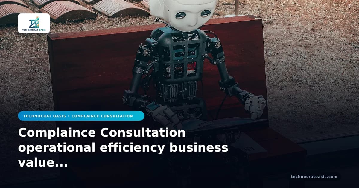 Complaince Consultation operational efficiency business value 2026