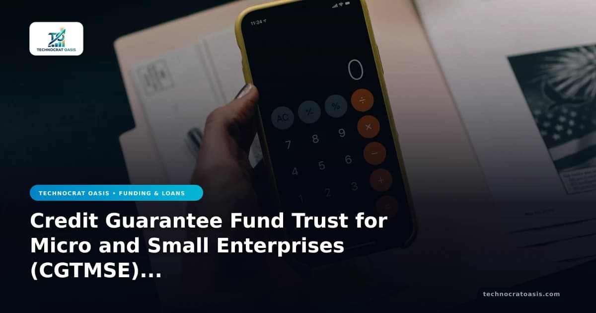 Credit Guarantee Fund Trust for Micro and Small Enterprises (CGTMSE) 2026 digital roadmap