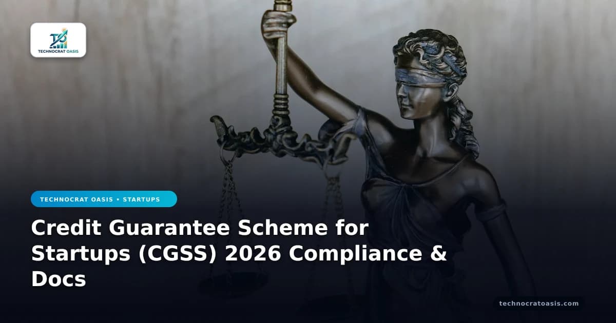 Credit Guarantee Scheme for Startups (CGSS) 2026 Compliance & Docs
