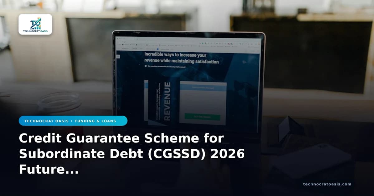 Credit Guarantee Scheme for Subordinate Debt (CGSSD) 2026 Future Trends