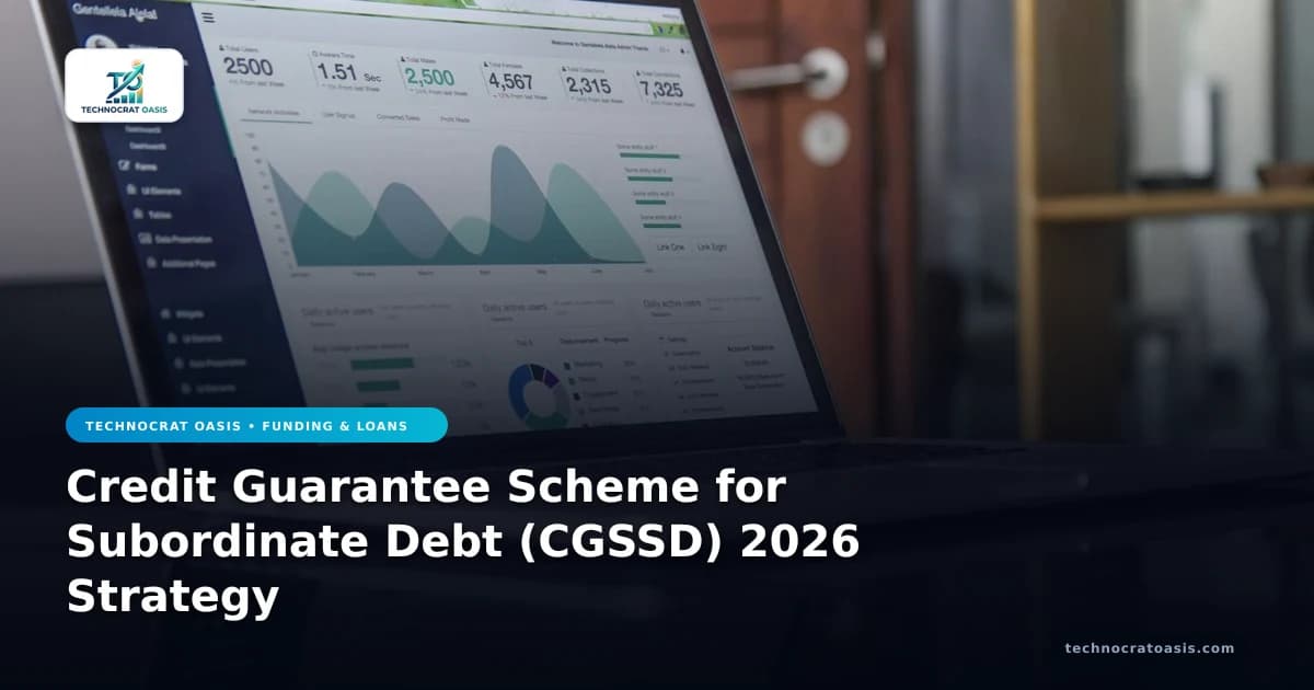 Credit Guarantee Scheme for Subordinate Debt (CGSSD) 2026 Strategy