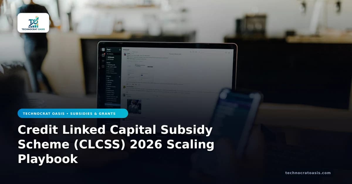 Credit Linked Capital Subsidy Scheme (CLCSS) 2026 Scaling Playbook
