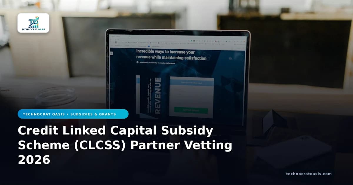 Credit Linked Capital Subsidy Scheme (CLCSS) Partner Vetting 2026