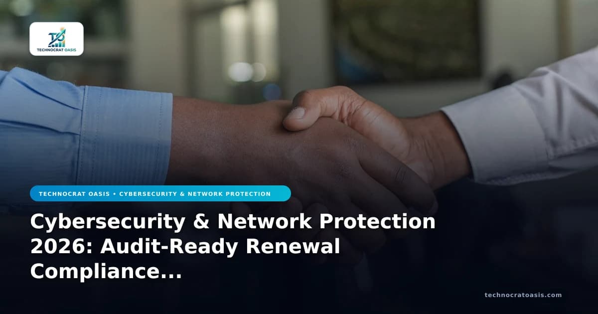 Cybersecurity & Network Protection 2026: Audit-Ready Renewal Compliance Mastery