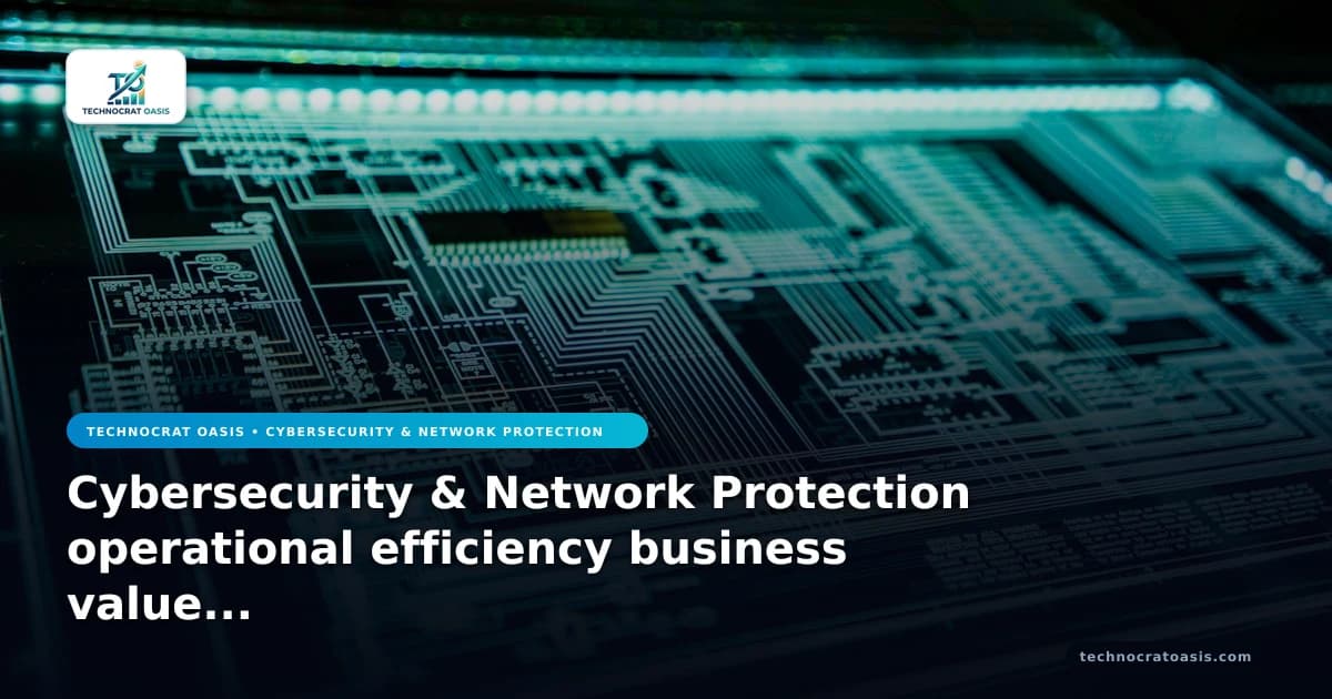 Cybersecurity & Network Protection operational efficiency business value 2026