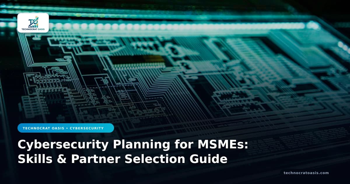 Cybersecurity Planning for MSMEs: Skills & Partner Selection Guide
