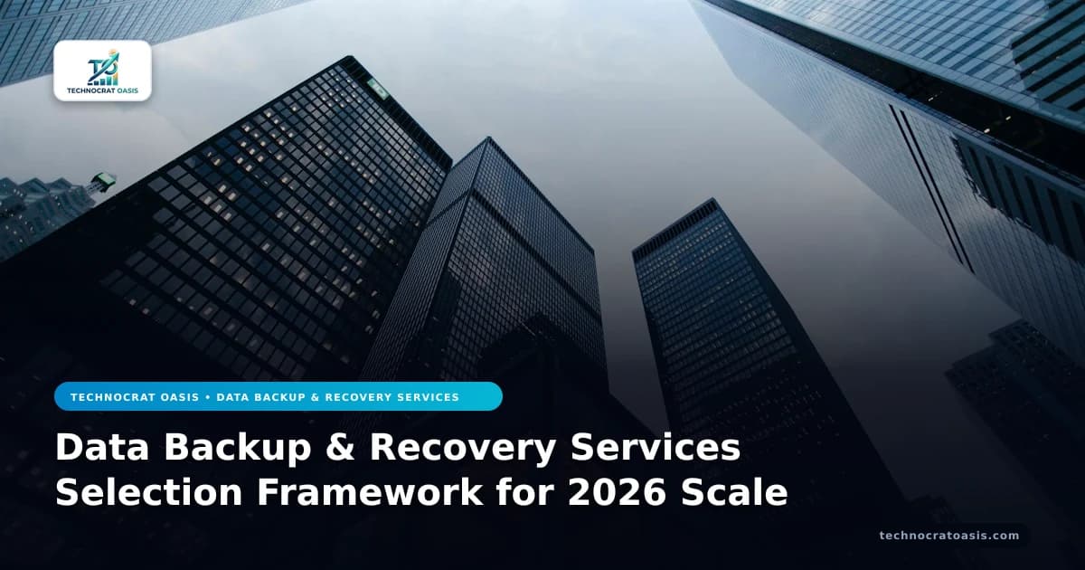 Data Backup & Recovery Services Selection Framework for 2026 Scale