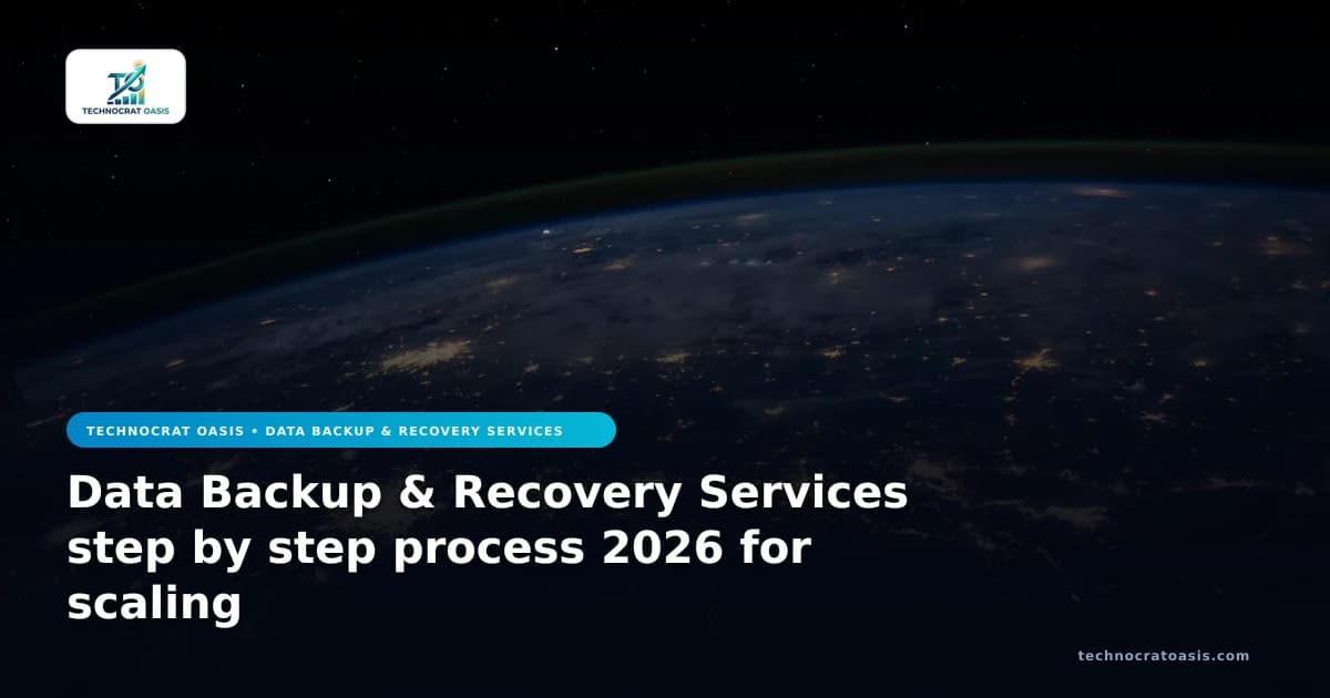 Data Backup & Recovery Services step by step process 2026 for scaling