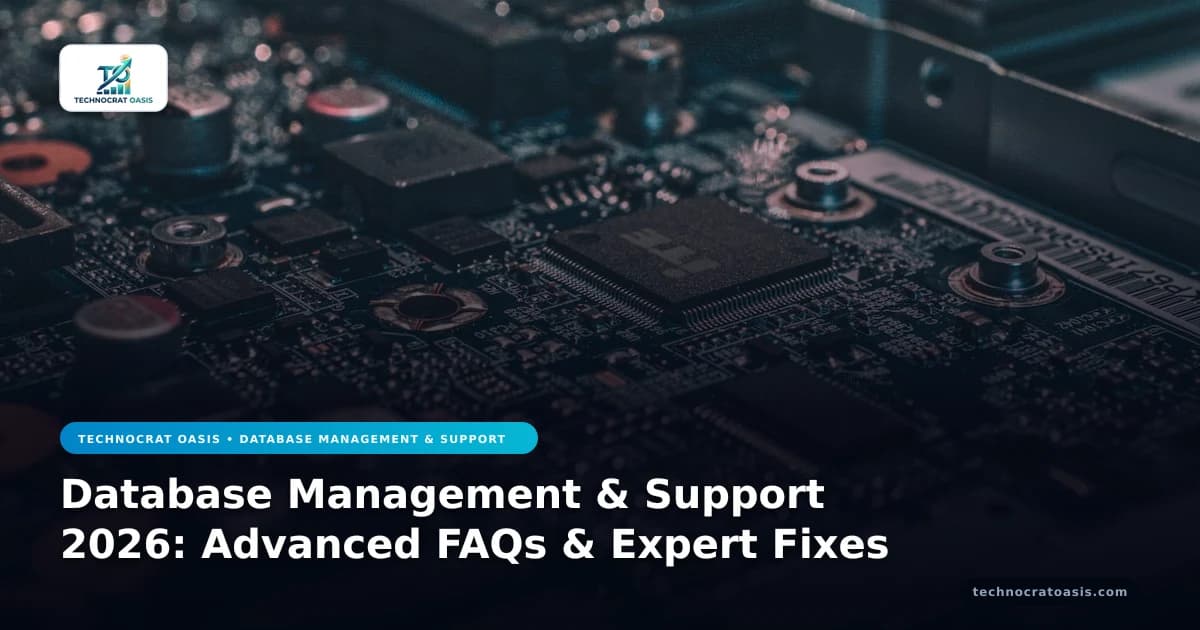 Database Management & Support 2026: Advanced FAQs & Expert Fixes
