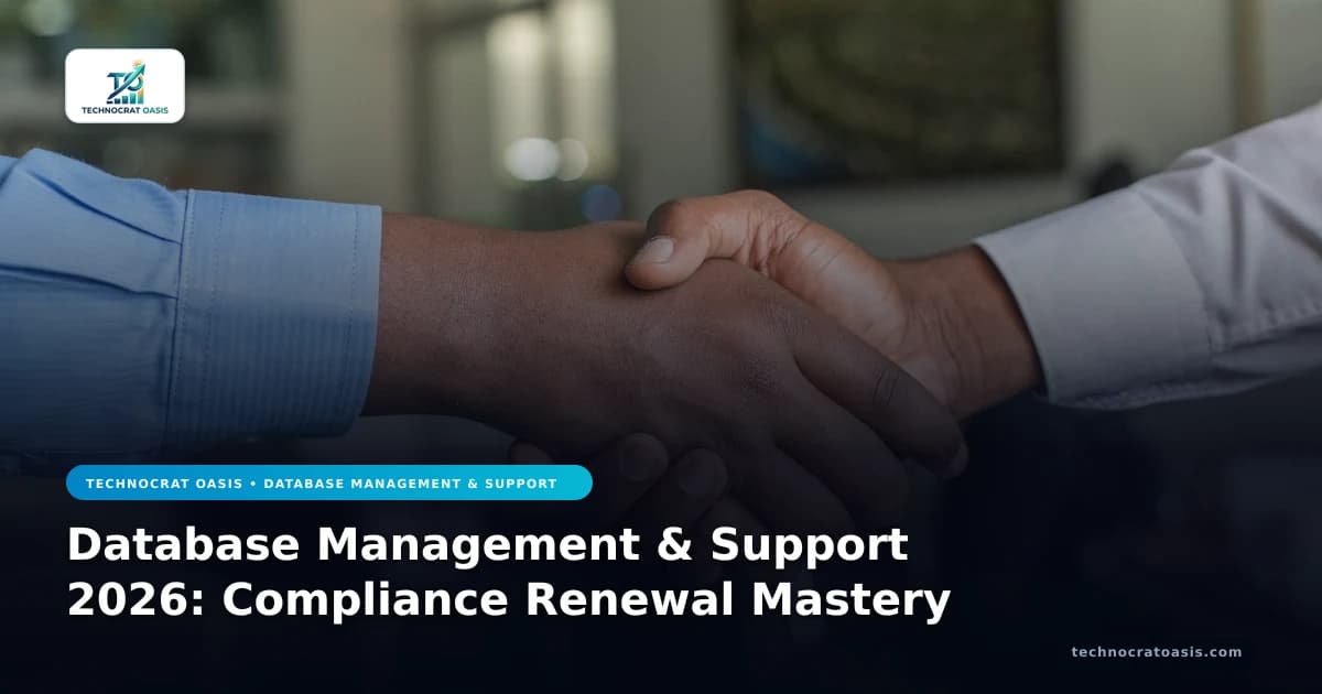 Database Management & Support 2026: Compliance Renewal Mastery