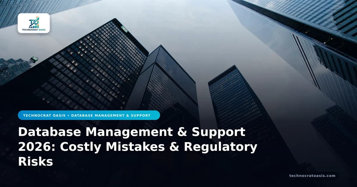 Database Management & Support 2026: Costly Mistakes & Regulatory Risks